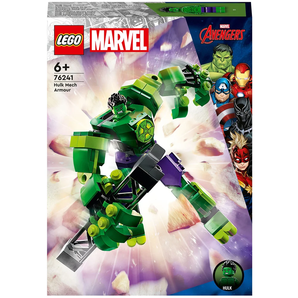 LEGO Marvel L’Armure Robot de Hulk, Figurine Avengers, Jouet de Construction, Super-Héros(76241) Image 1