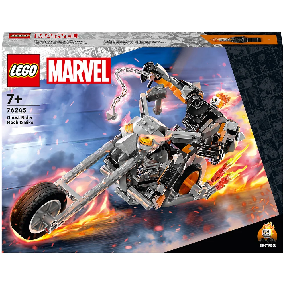 LEGO Marvel Le Robot et la Moto de Ghost Rider, Jouet avec Figurine Super-Héros(76245) Image 1