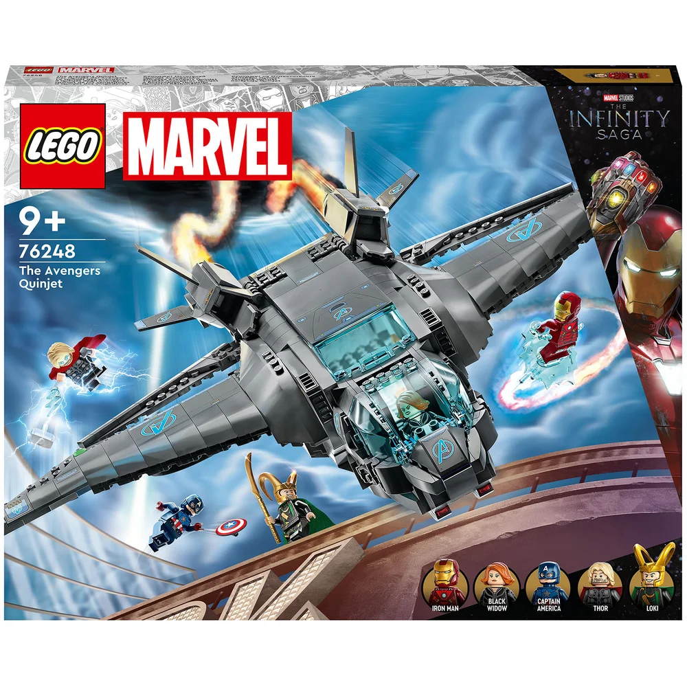 LEGO Marvel Le Quinjet des Avengers, Jouet de Vaisseau Spatial avec Figurines, Infinity (76248) Image 1