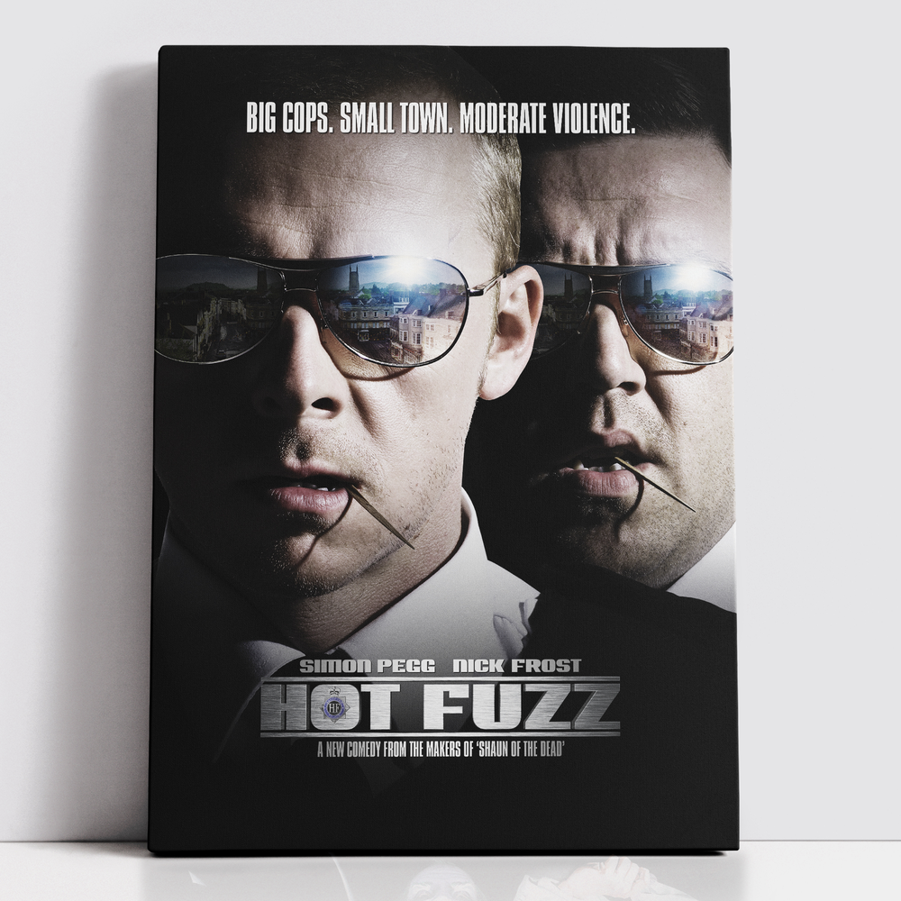 Decorsome x Hot Fuzz Classic Poster Toile rectangulaire - 12x18 inch Image 1