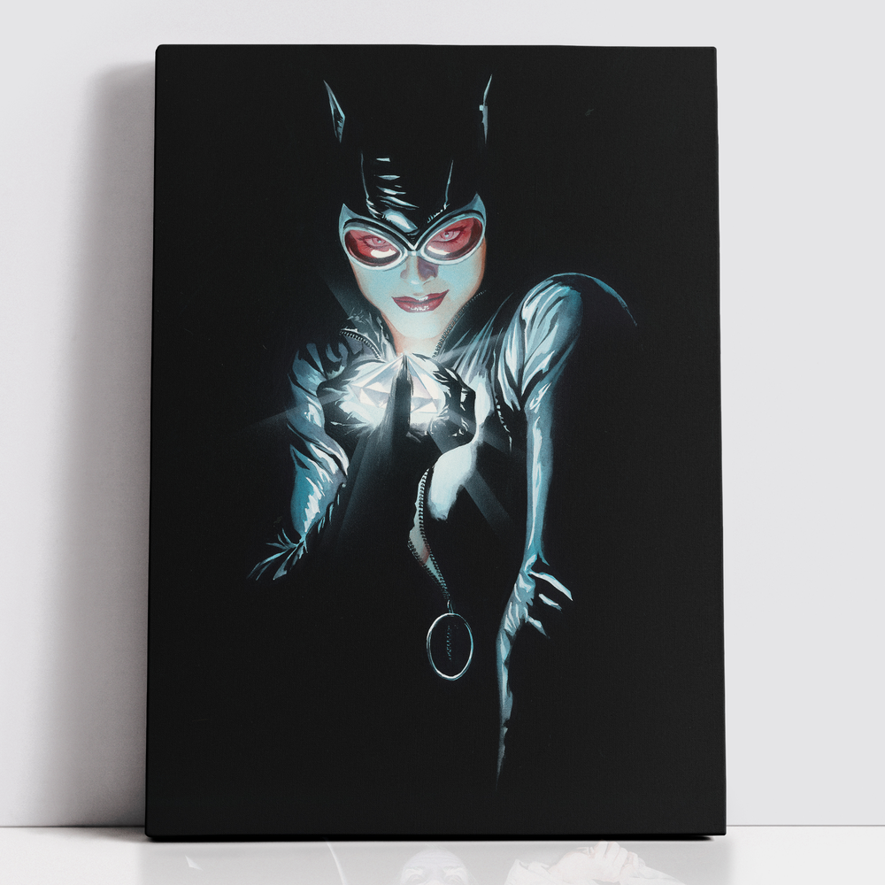 Decorsome x Batman Alex Ross - Catwoman Toile rectangulaire - 12x18 inch Image 1