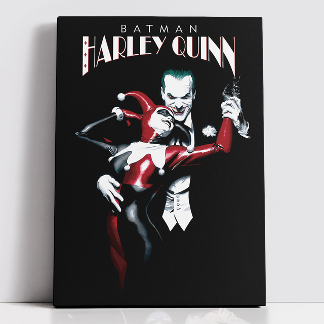 Decorsome x Batman Alex Ross - The Joker And Harley Toile rectangulaire