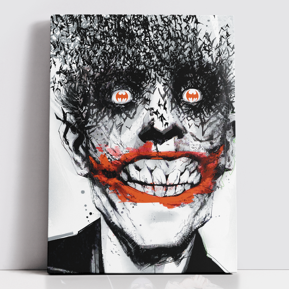 Decorsome x Batman Jock - The Joker Toile rectangulaire - 12x18 inch Image 1