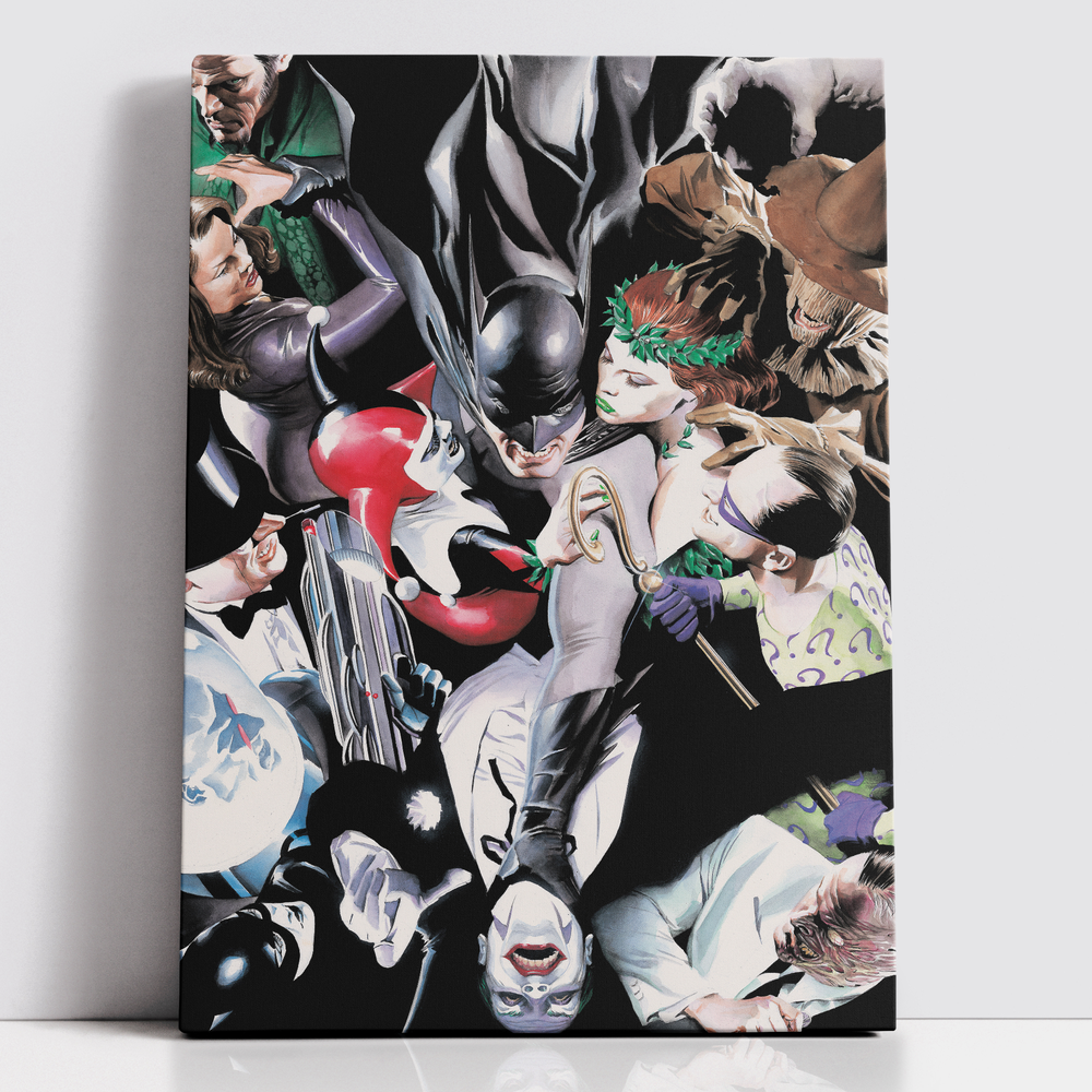 Decorsome x Batman Rogues Gallery Toile rectangulaire - 12x18 inch Image 1