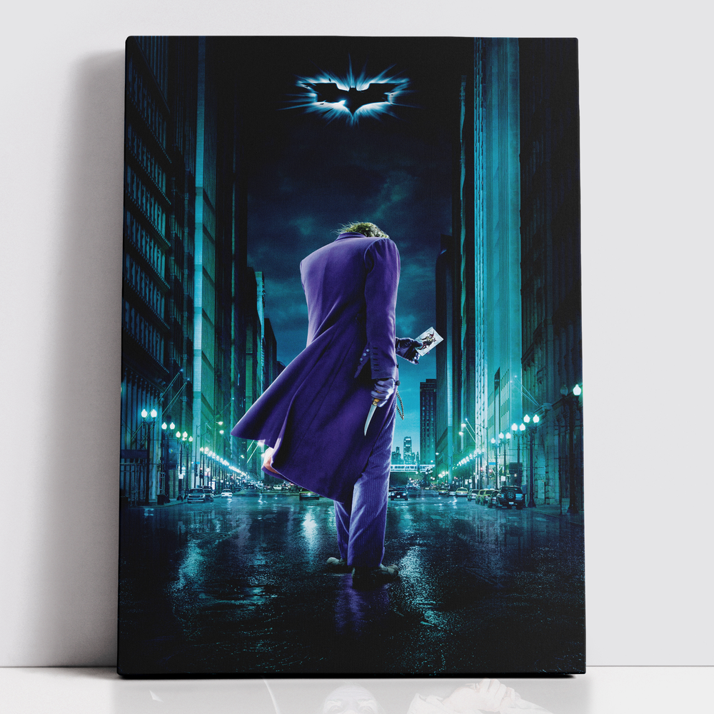 Decorsome x Batman The Dark Knight Joker Toile rectangulaire - 12x18 inch Image 1