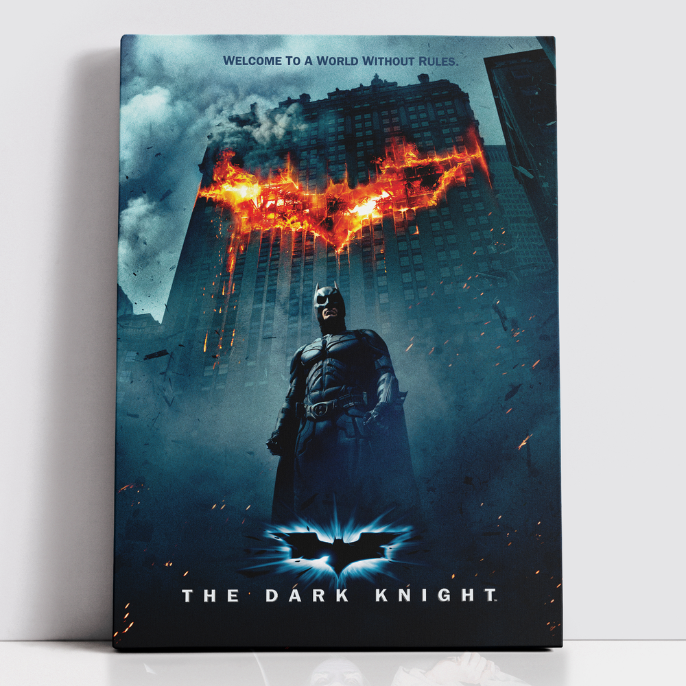 Decorsome x Batman The Dark Knight Poster Toile rectangulaire - 12x18 inch Image 1