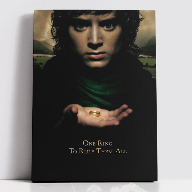Decorsome x Lord Of The Rings One Ring To Rule Them All Rectangular Canvas