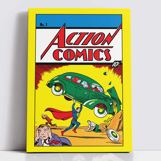 Decorsome x Superman Action Comics No.1 Toile rectangulaire