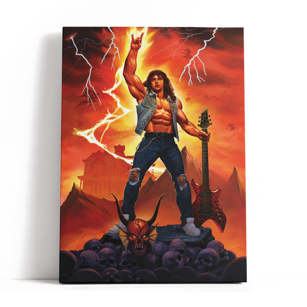 Decorsome x Stranger Things Eddie Munson Toile rectangulaire - 12x18 inch Image 1