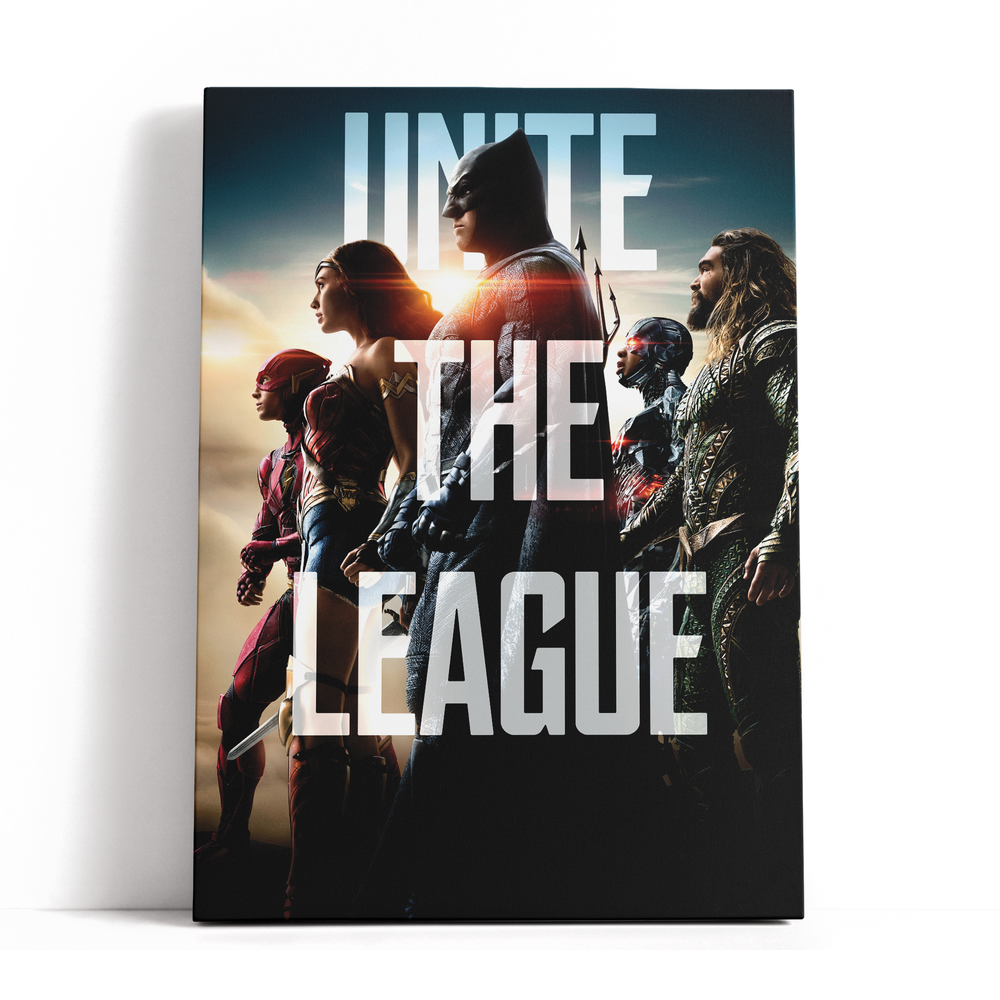 Decorsome x Justice League 2017 Unite The League Toile rectangulaire - 12x18 inch Image 1