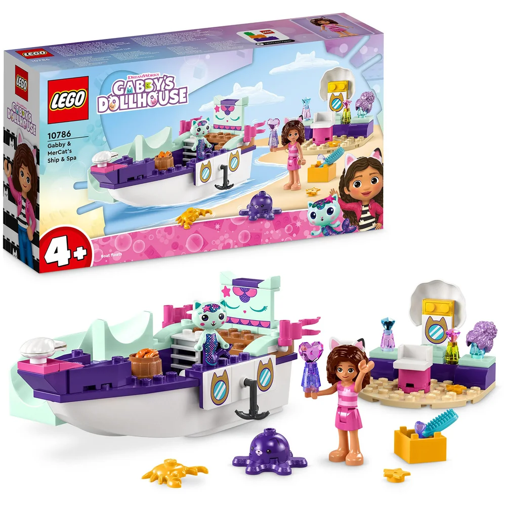 LEGO Gabby's Dollhouse Gabby & MerCat's Ship & Spa Toy 10786 Image 1