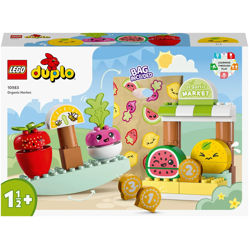 LEGO DUPLO My First: Le Marché Bio, Jouets Éducatifs à Empiler, Enfants Dès 18 Mois à 3 Ans(10983) Image 1