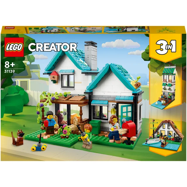 LEGO Creator: 3-en-1 La Maison Accueillante, Maquette avec 3 Maisons Différentes, et Figurines(31139)