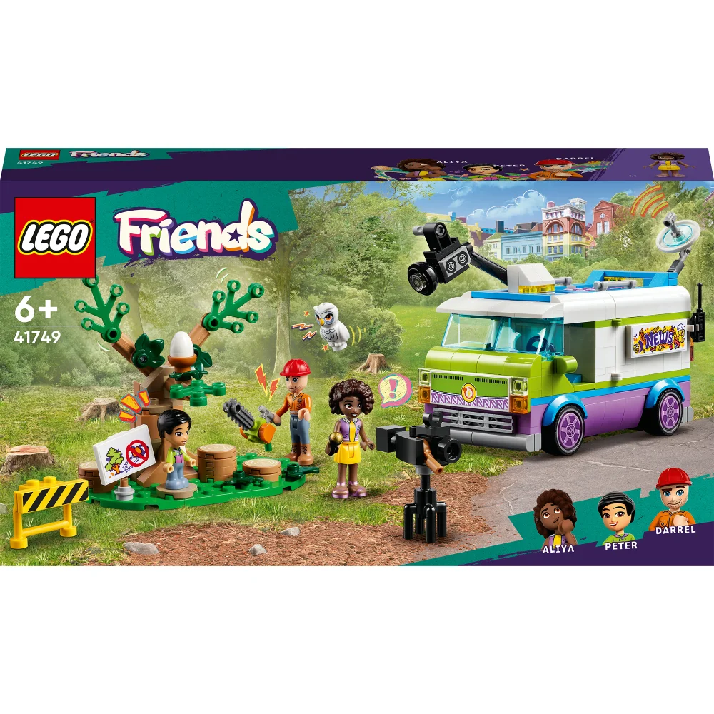 LEGO Friends: Newsroom Van Animal Rescue Toy Playset (41749) Image 1