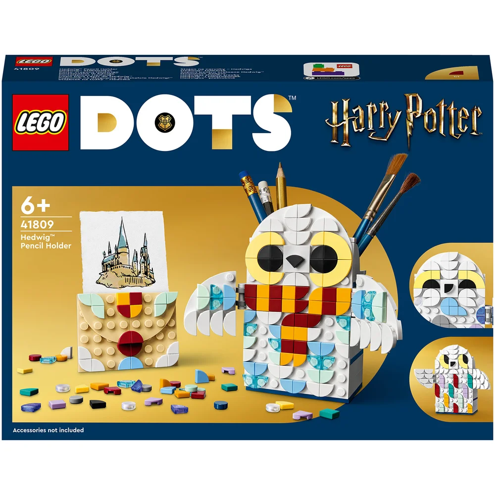 LEGO DOTS: Porte-Crayons Hedwige, Fournitures Harry Potter: Hibou, Jouets pour Enfants(41809) Image 1