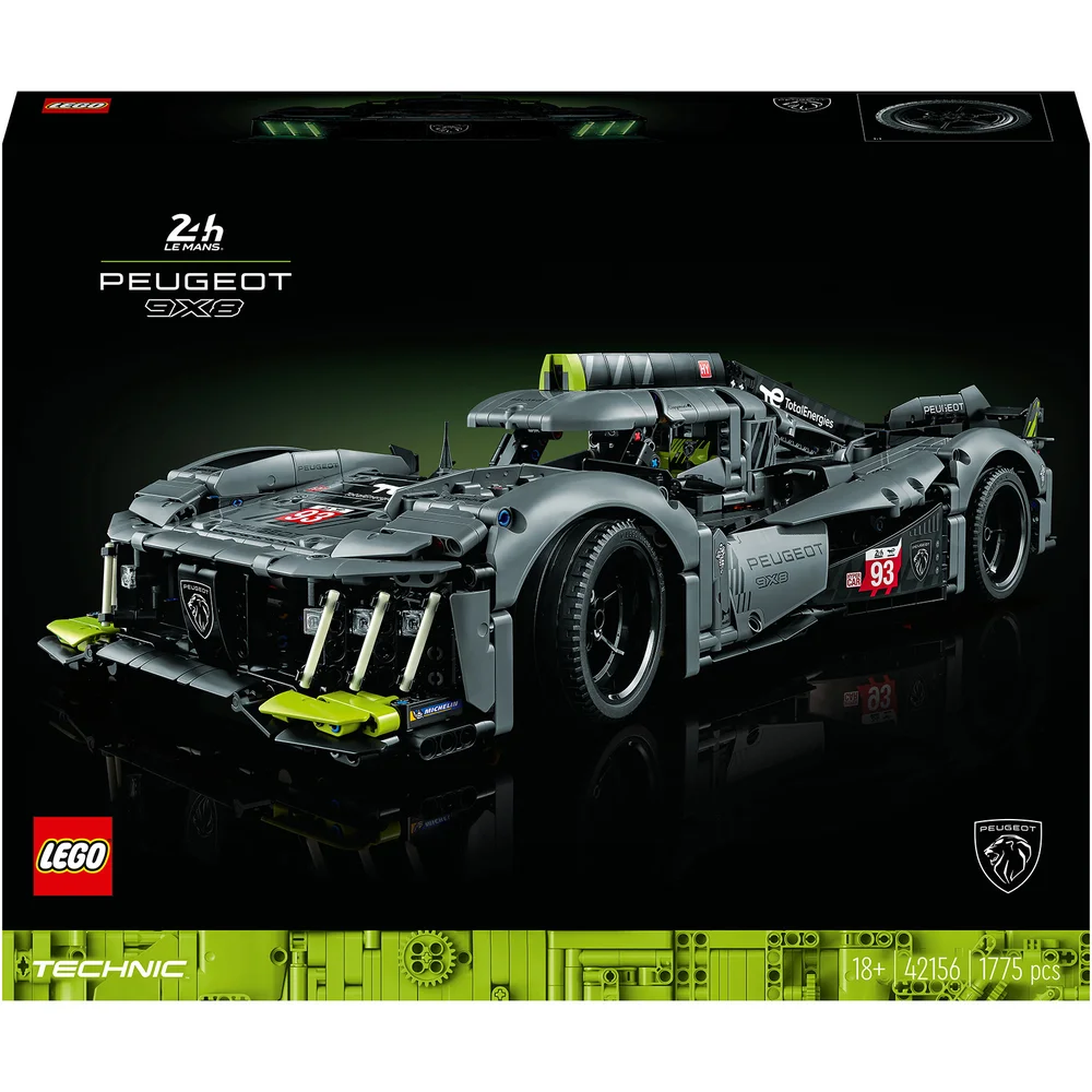 LEGO Technic: PEUGEOT 9X8 24H Le Mans Hybrid Hypercar (42156) Image 1