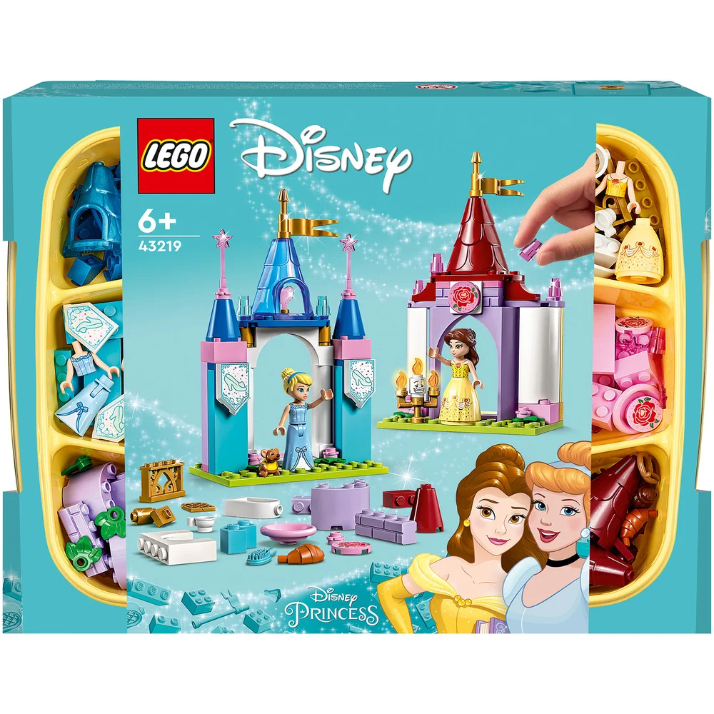 LEGO Disney Princess: Châteaux Créatifs, Jouet Château avec Mini-Poupées Belle et Cendrillon(43219) Image 1