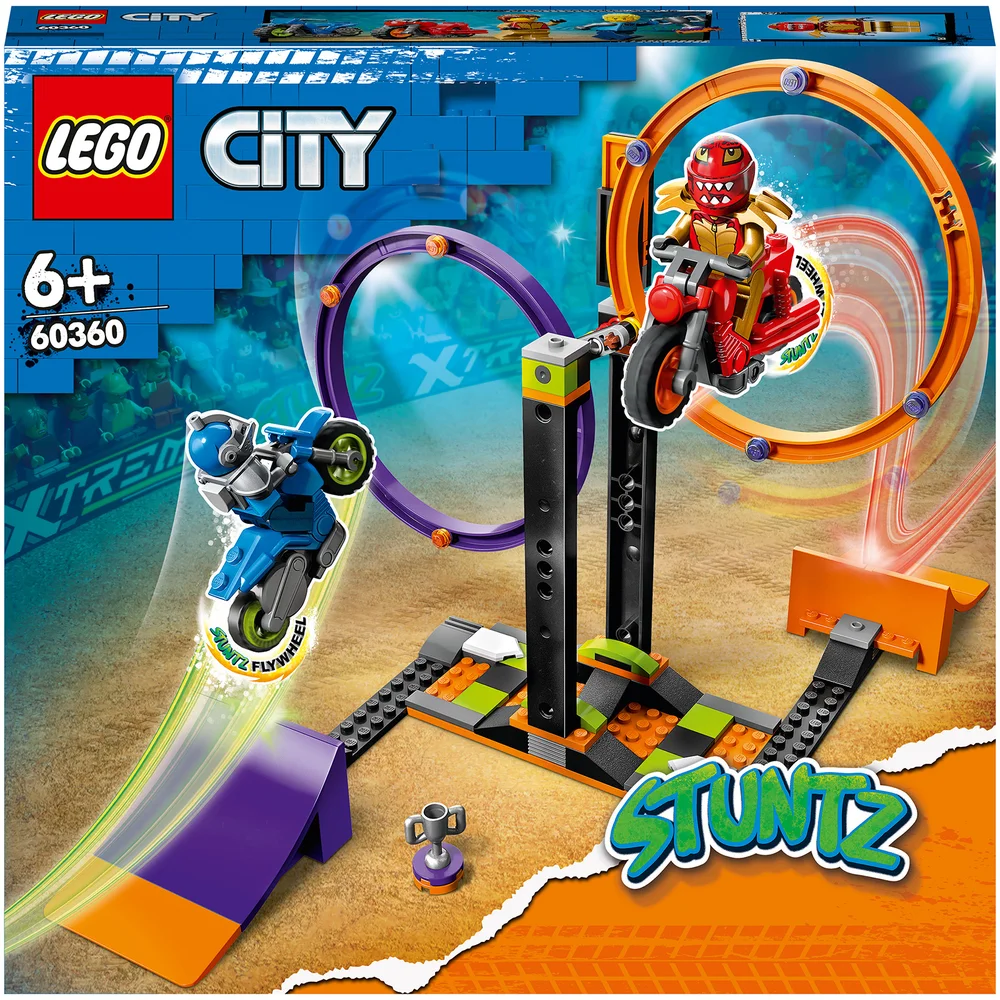 LEGO City: Stuntz Le Défi de Cascade : les Cercles Rotatifs, Jouet Moto pour 1 ou 2 Joueurs(60360) Image 1