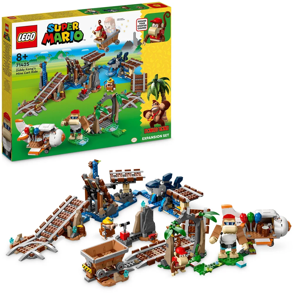 LEGO Super Mario Diddy Kong's Mine Cart Ride Expansion Set 71425 Image 1