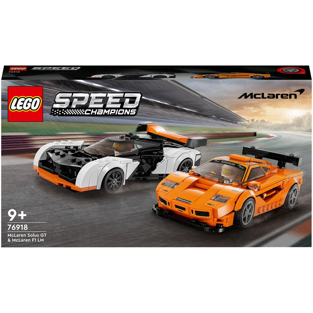 LEGO Speed Champions: McLaren Solus GT et McLaren F1 LM, Jouet de Voiture, Kit de Maquette(76918) Image 1