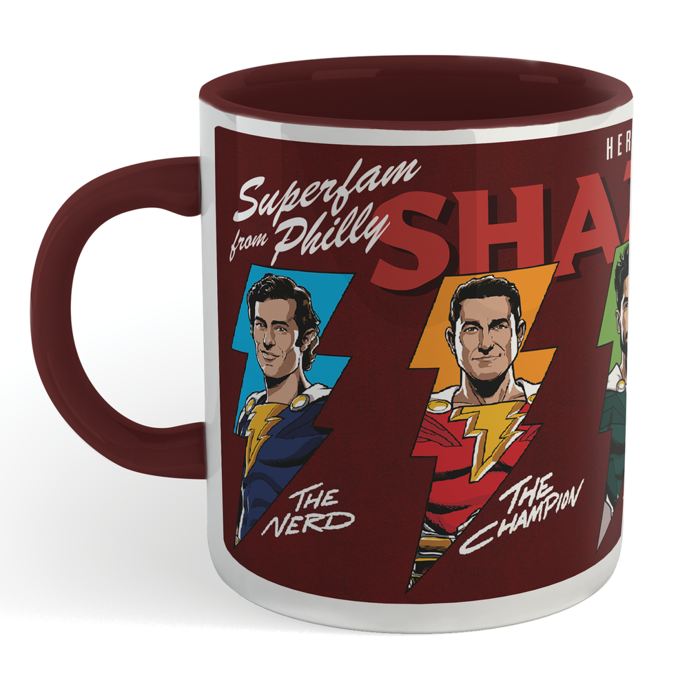 Shazam! Fury of the Gods Shazamily Mug - Burgundy Image 1