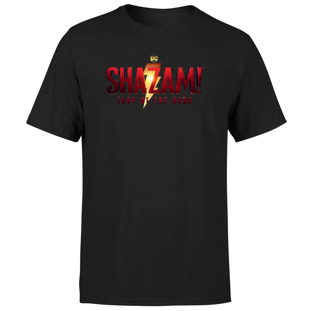 Shazam! Fury of the Gods Logo Unisex T-Shirt - Black - S Image 1