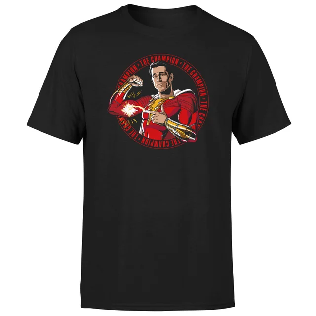 Shazam! Fury of the Gods The Champion Composition Unisex T-Shirt - Black