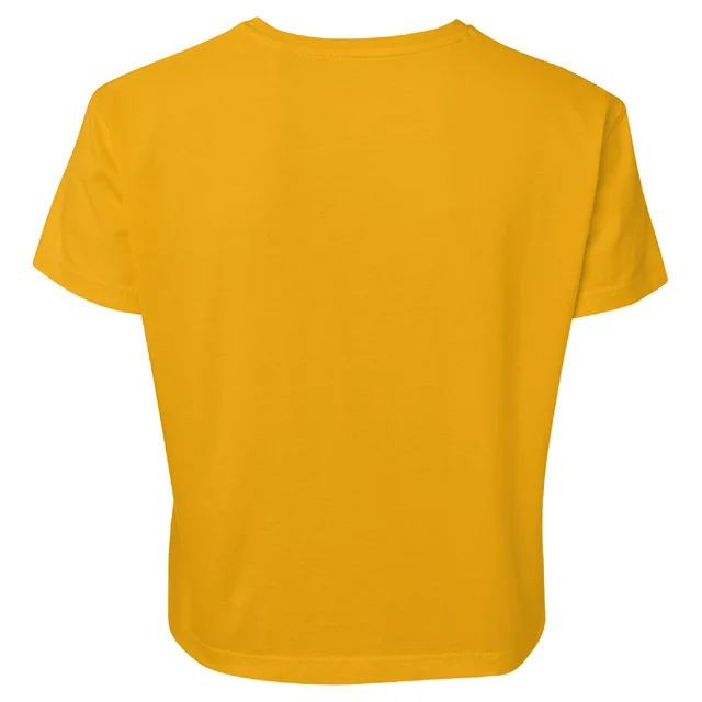 The Simpsons Homer D'Oh Women's Cropped T-Shirt - Mustard