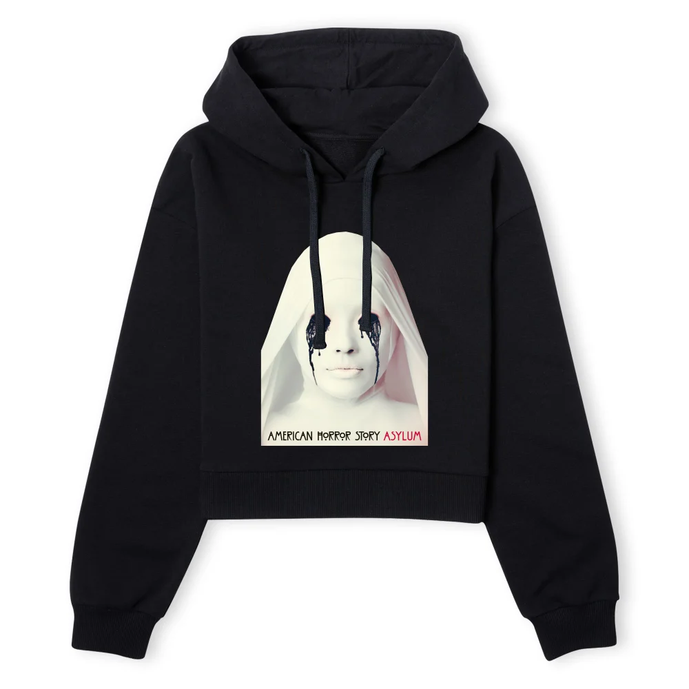 American Horror Story Asylum Women's Cropped Hoodie - Black - XS - Noir Image 1