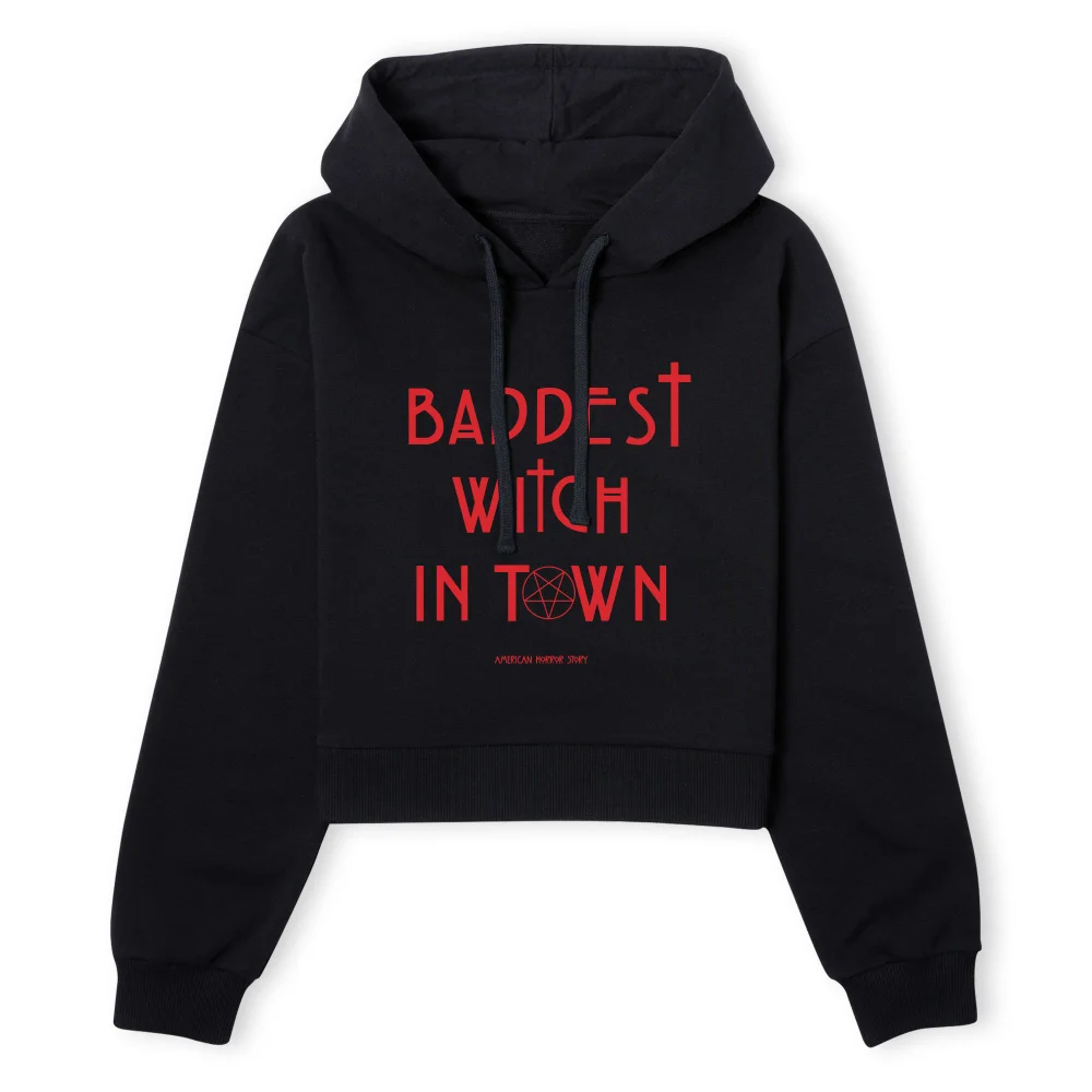 American Horror Story Baddest Witch In Town Women's Cropped Hoodie - Black - XS - Noir Image 1