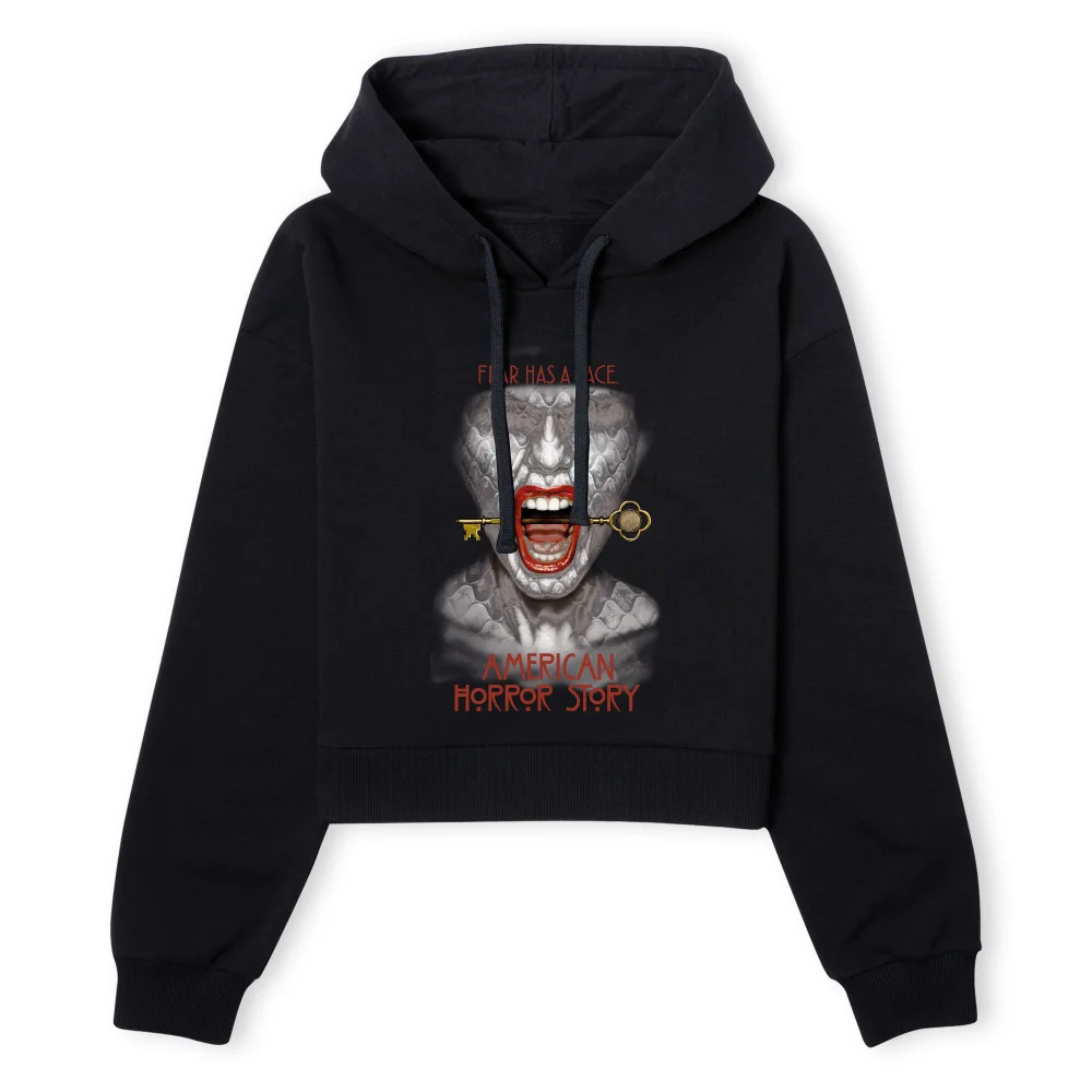 American Horror Story Fear Has A Face Women's Cropped Hoodie - Black - XS - Noir Image 1