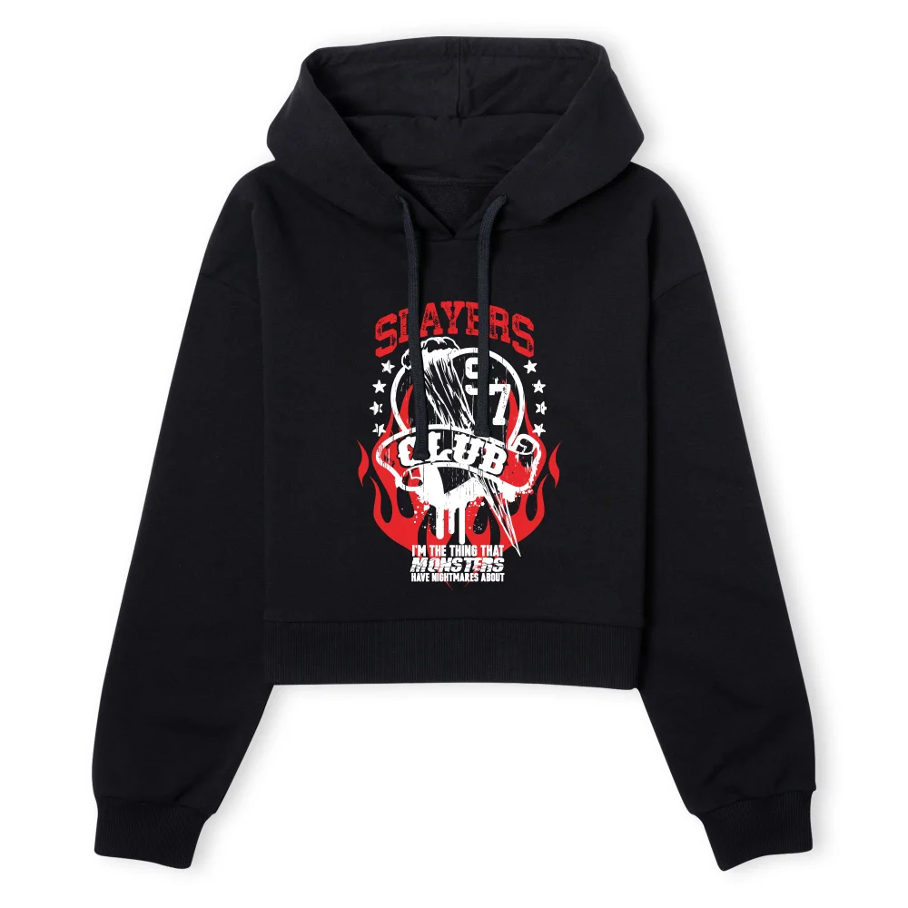 Buffy The Vampire Slayer Slayers Club 97 Women's Cropped Hoodie - Black - XS - Noir Image 1
