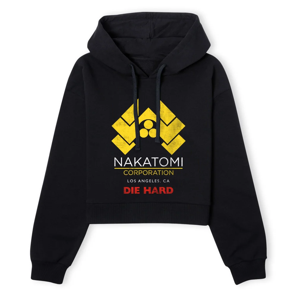 Die Hard Nakatomi Corp Women's Cropped Hoodie - Black - XS - Noir Image 1