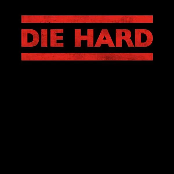 Die Hard Red Logo Women's Cropped Hoodie - Black