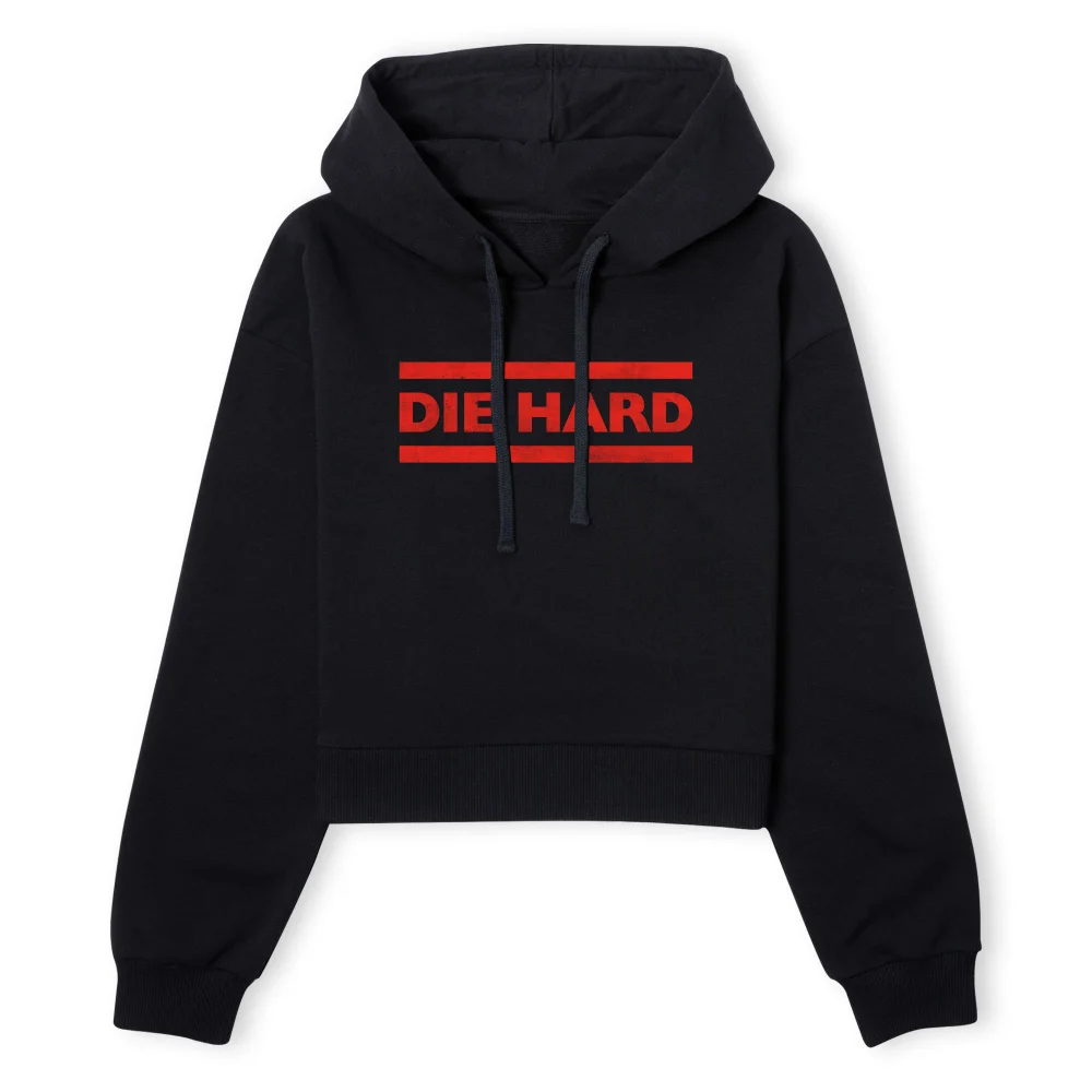 Die Hard Red Logo Women's Cropped Hoodie - Black - XS - Noir Image 1