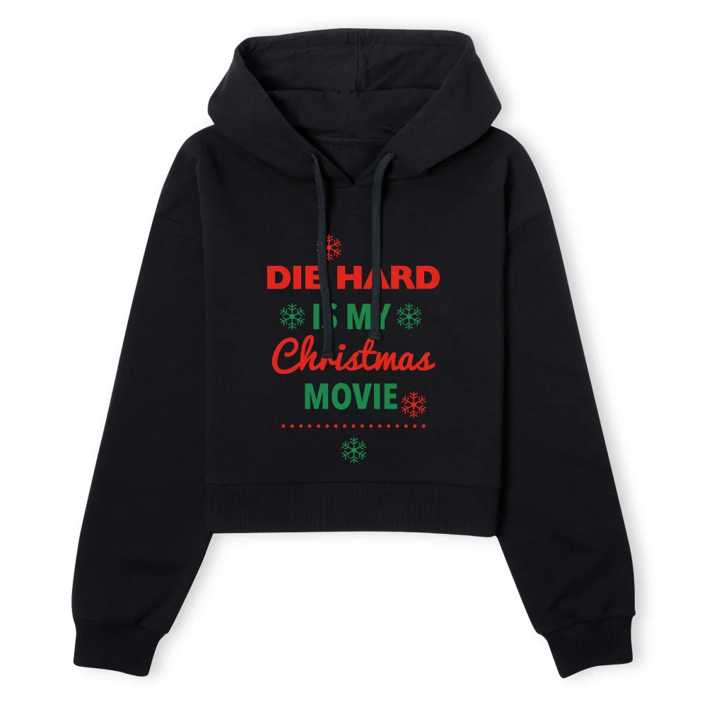Die Hard Christmas Movie Women's Cropped Hoodie - Black - XS - Noir Image 1
