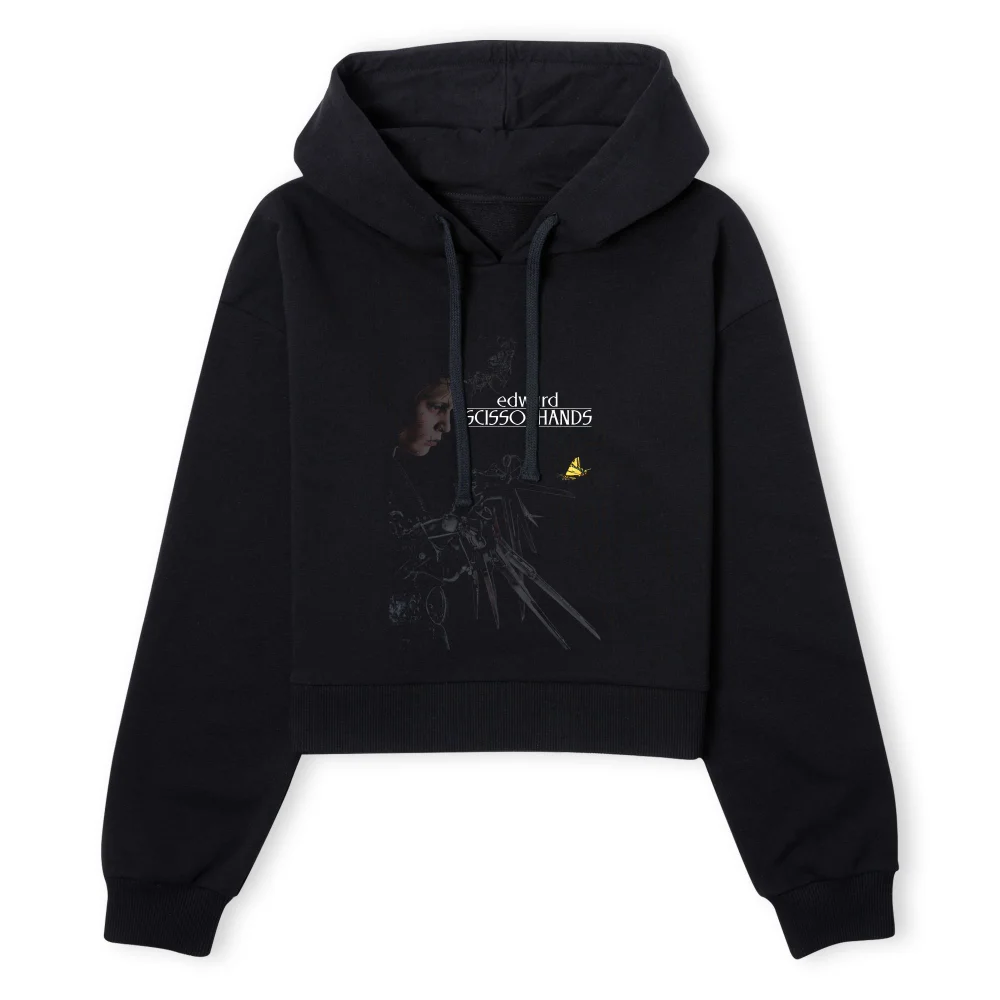 Edward Scissorhands Poster Women's Cropped Hoodie - Black - XS - Noir Image 1