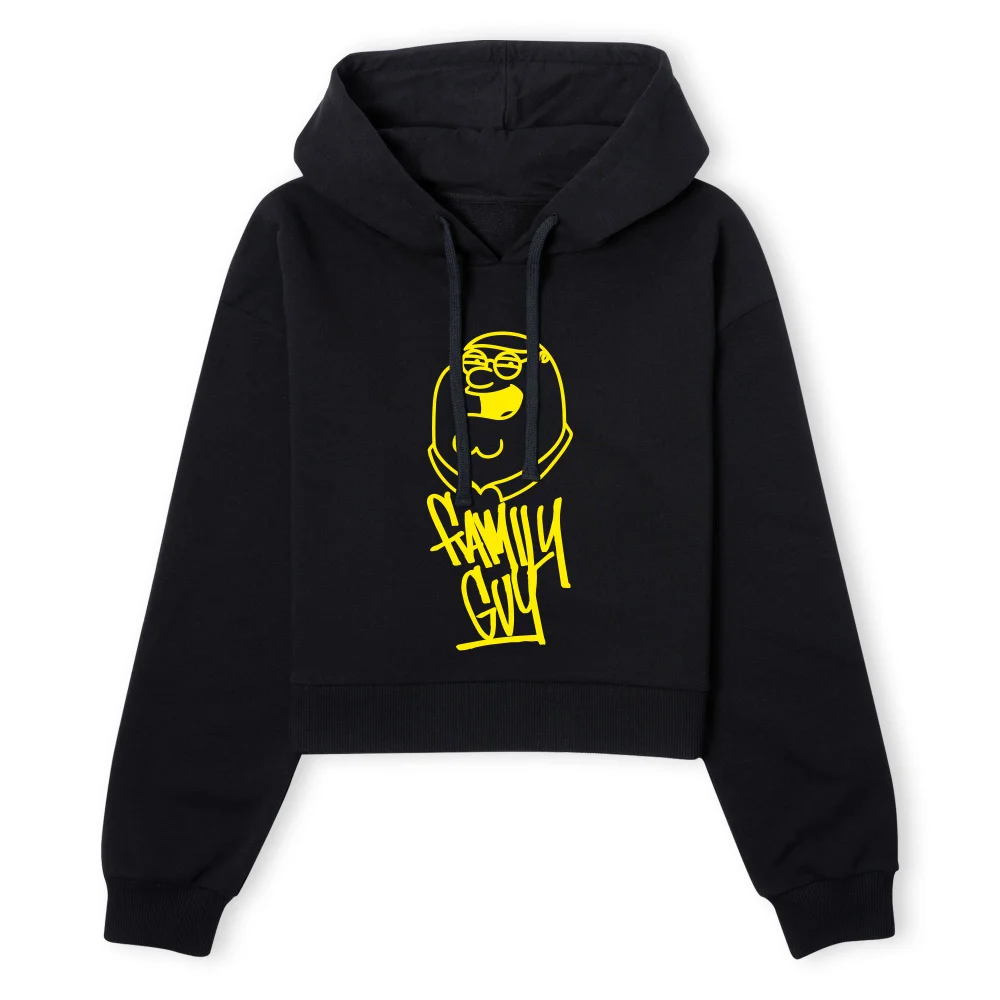 Family Guy Yellow Pete Women's Cropped Hoodie - Black - XS - Noir Image 1