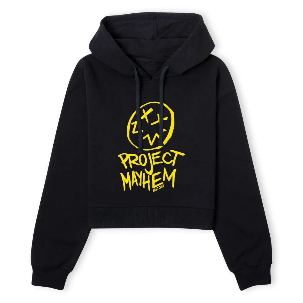 Fight Club Project Mayhem Women's Cropped Hoodie - Black - XS - Noir Image 1