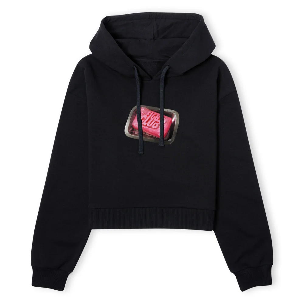 Fight Club Soap Dish Women's Cropped Hoodie - Black - XS - Noir Image 1