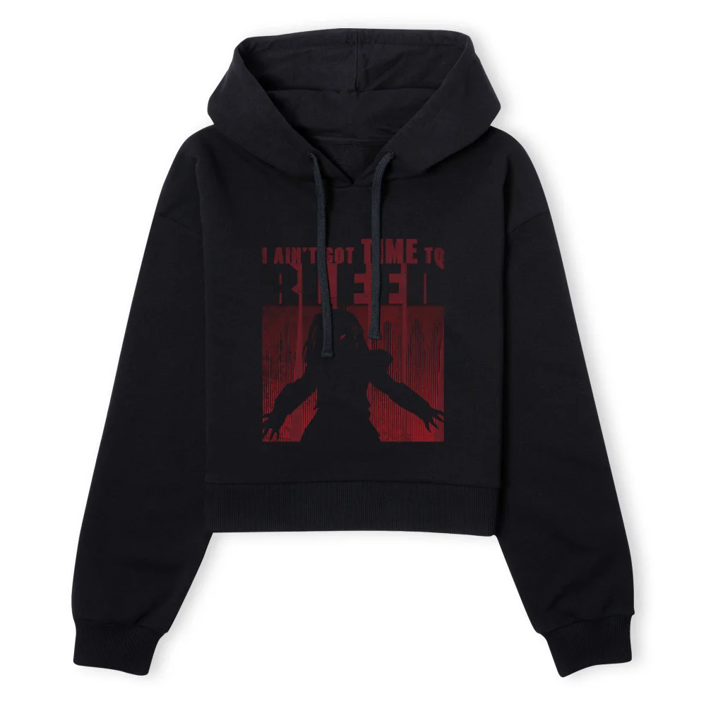 Predator Time To Bleed Women's Cropped Hoodie - Black - XS - Noir Image 1
