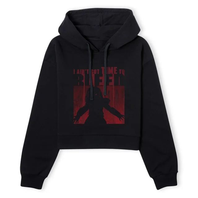 Predator Time To Bleed Women's Cropped Hoodie - Black
