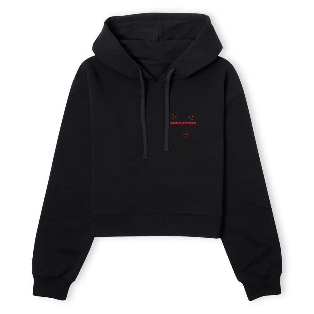 Predator Targeted Logo Women's Cropped Hoodie - Black - XS - Noir Image 1
