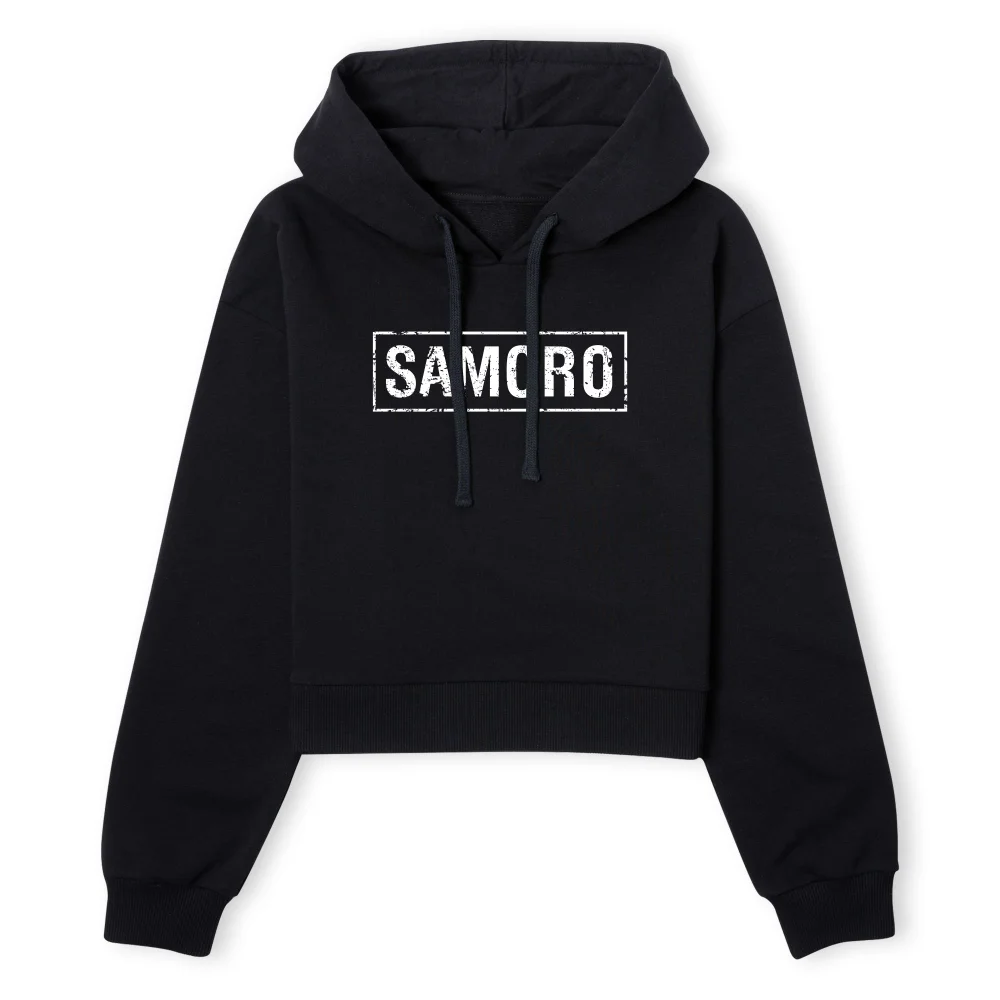 Sons of Anarchy SAMCRO Box Women's Cropped Hoodie - Black - XS - Noir Image 1