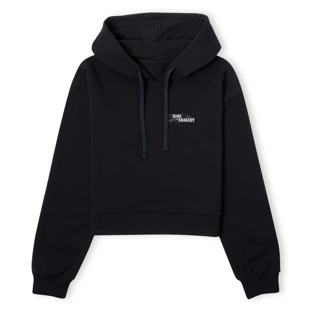 Sons of Anarchy Redwood Pocket Women's Cropped Hoodie - Black - XS - Noir Image 1