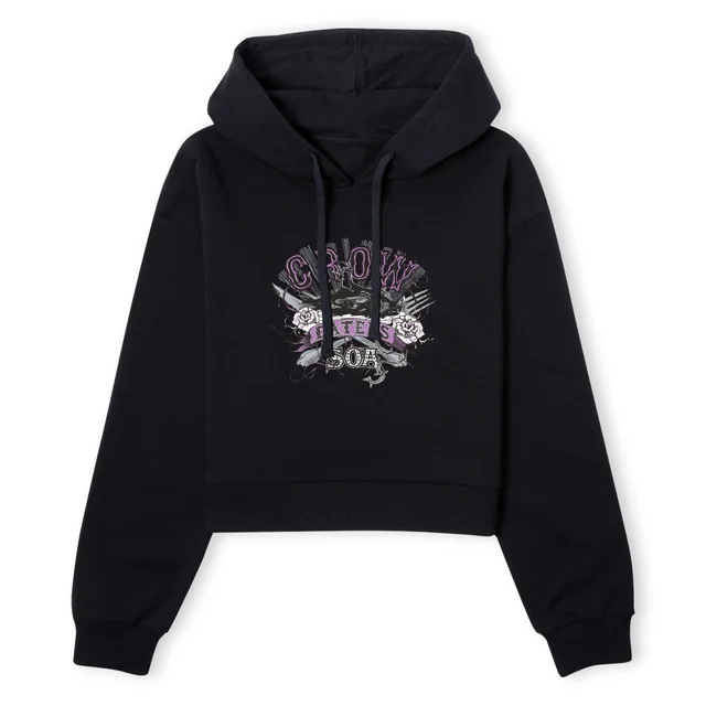 Sons of Anarchy Crow Eaters Women's Cropped Hoodie - Black