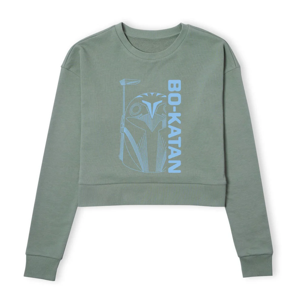 Star Wars The Mandalorian Bo-Katan Women's Cropped Sweatshirt - Khaki - XS Image 1
