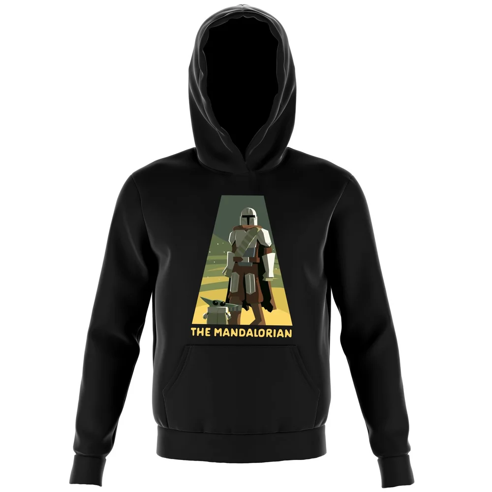 Star Wars The Mandalorian Artistic Pose Kids' Hoodie - Green - 3-4 ans Image 1