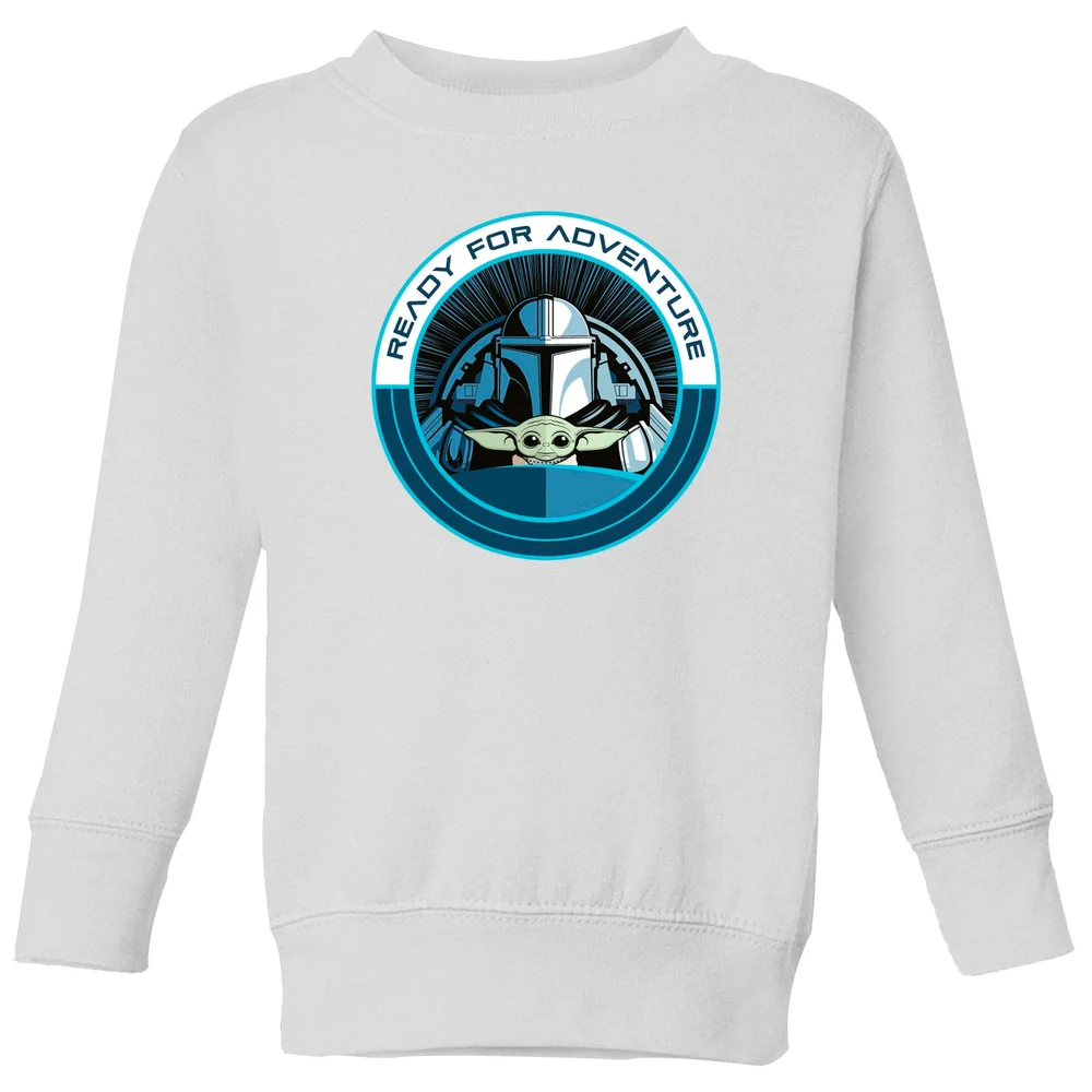 Star Wars The Mandalorian Ready For Adventure Kids' Sweatshirt - White - 3-4 ans Image 1