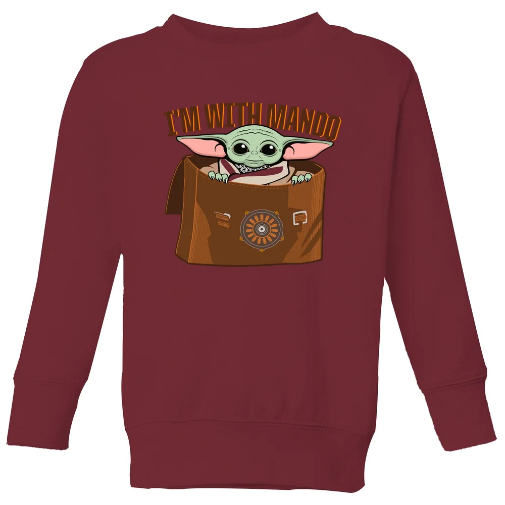 Star Wars The Mandalorian I'm With Mando Kids' Sweatshirt - Burgundy - 3-4 ans Image 1